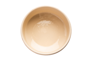 cuenco beige aislado en un fondo transparente png