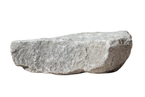 gris pierre isolé sur une transparent Contexte png