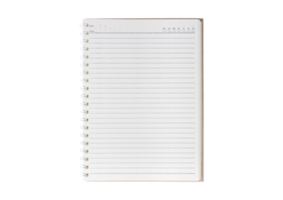 cuaderno aislado en un transparente antecedentes png