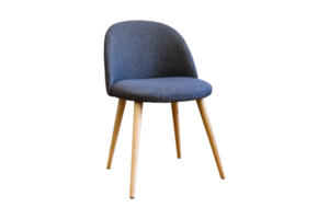 Blue chair isolated on a transparent background