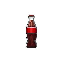 soda drink in pixel art style vector