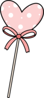 Cute Valentine love cartoon doodle decorative accessory element png