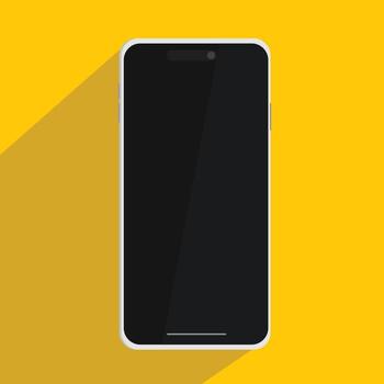 Realistic front view smartphone frame vector