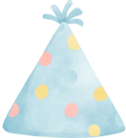 cute sweet pastel polka dot festive party hat watercolor png