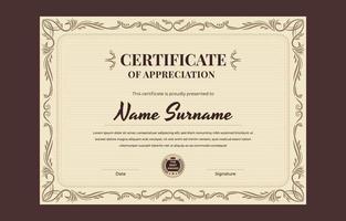 Classic Certificate Template vector