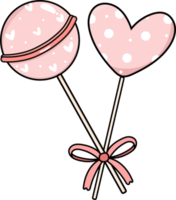 Cute Valentine love cartoon doodle decorative accessory element png