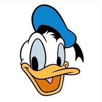 donald duck cartoon vector