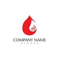 Blood drop donor vector icon