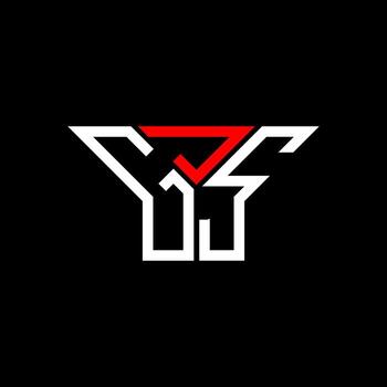 GJS letter logo creative design with vector graphic, GJS simple and modern logo.