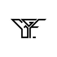 Diseño creativo del logotipo de la letra ggf con gráfico vectorial, logotipo simple y moderno de ggf. vector
