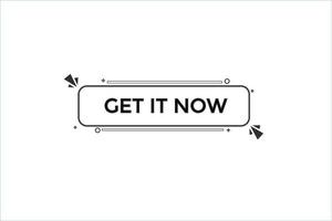 get it now vectors.sign label bubble speech get it now vector