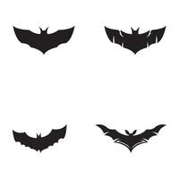 bat vector icon logo template