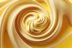 Realistic mayonnaise swirl. Delicious background photo