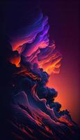 Vertical wallpaper with dark dramatic gradient colors. photo