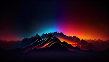 A wallpaper with dark dramatic gradient colors. photo