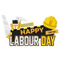 Happy Labor Day. Poster or Banner. 1 May International labour day photo