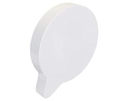 White round dialog bubble. 3d render. photo