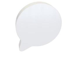 White round dialog bubble. 3d render. photo