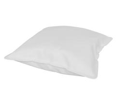 Mockup white square pillow. 3d render photo