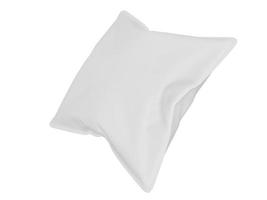 Mockup white square pillow. 3d render photo