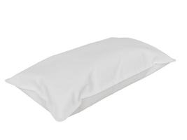 Mockup white rectangular pillow. 3d render photo