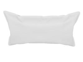 Mockup white rectangular pillow. 3d render photo