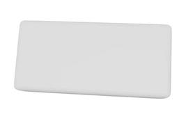 Rectangular sofa pillow. 3d render photo