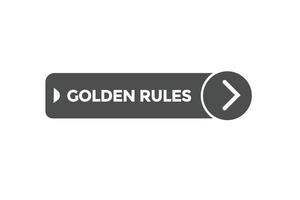 golden rules vectors.sign label bubble speech golden rules vector