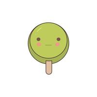 Collection of colorful ice cream icons. Vector illustration isolated on background