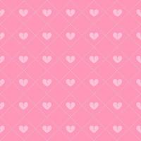 Broken hearts on pink background. Valentine's day abstract seamless pattern. Simple flat vector illustration design.