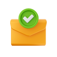 3d mail email message envelope png