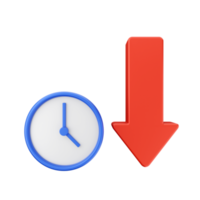 3d incrementar disminución dinero financiero y negocio png