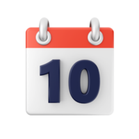 3d calendar date day schedule event icon illustration png