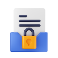 3d folder file icon illuastration png