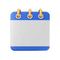 3d calendar icon illustration png