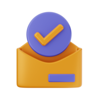 3d email mail envelope icon illustration png