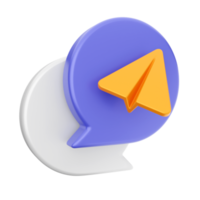 3d chat icon png