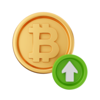 3d Bitcoin Kryptowährung Symbol Illustration png