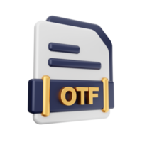 3d file OTF format icon png