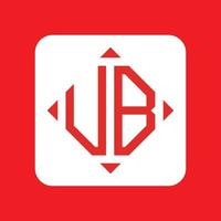 Creative simple Initial Monogram UB Logo Designs. vector