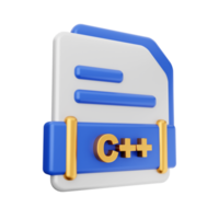 3d file C PLUS PLUS format icon png