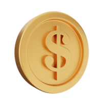 3d mynt guld dollar silver- brons png