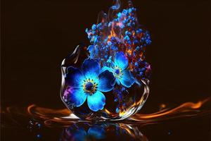 Crystal forget me not. photo