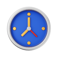 3d l'horloge minuteur alarme icône rendre illustration png