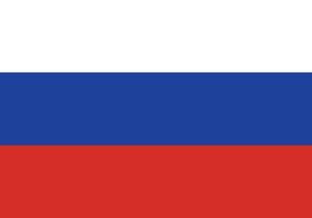 Russia national official flag symbol, banner vector illustration.