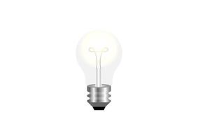 Light bulb isolated on white background. vector