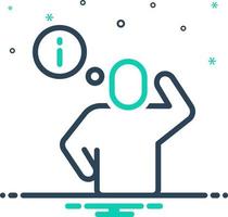 mix icon for meaning vector