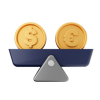 3d money dollar coin icon illustration png