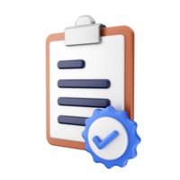 3d verification check validate icon png