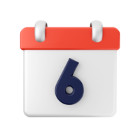 3d calendario evento Data giorno programma icona illustrazione png